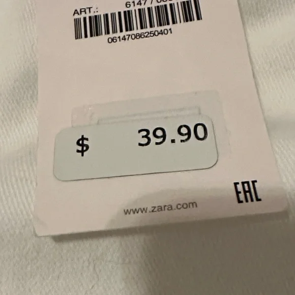 Zara White size 8 Women Jeans - Picture 6 of 11